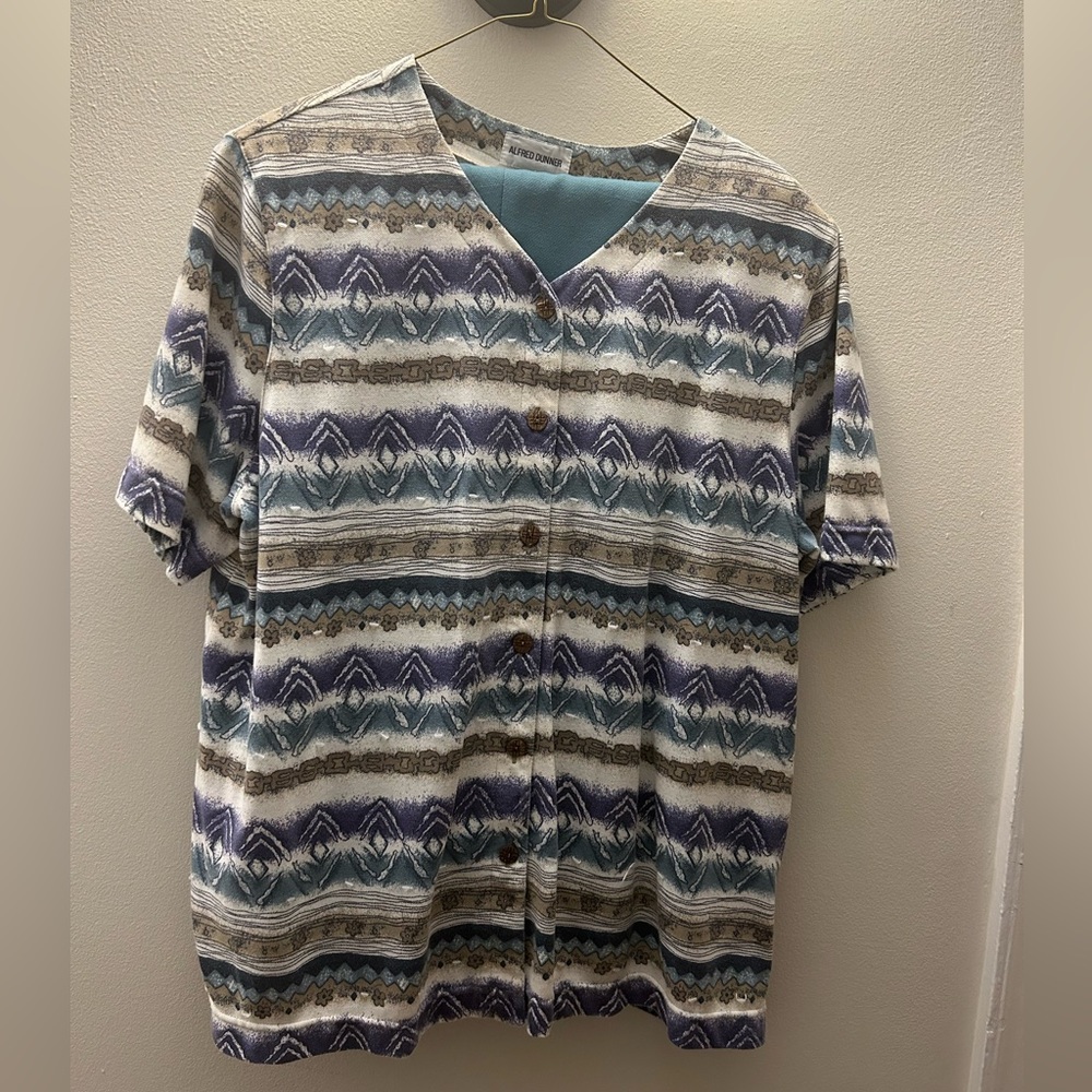 Retro 1980s blouse / pants set